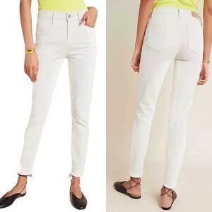 PAIGE Denim White Hoxton Ankle Jeans - Size 29